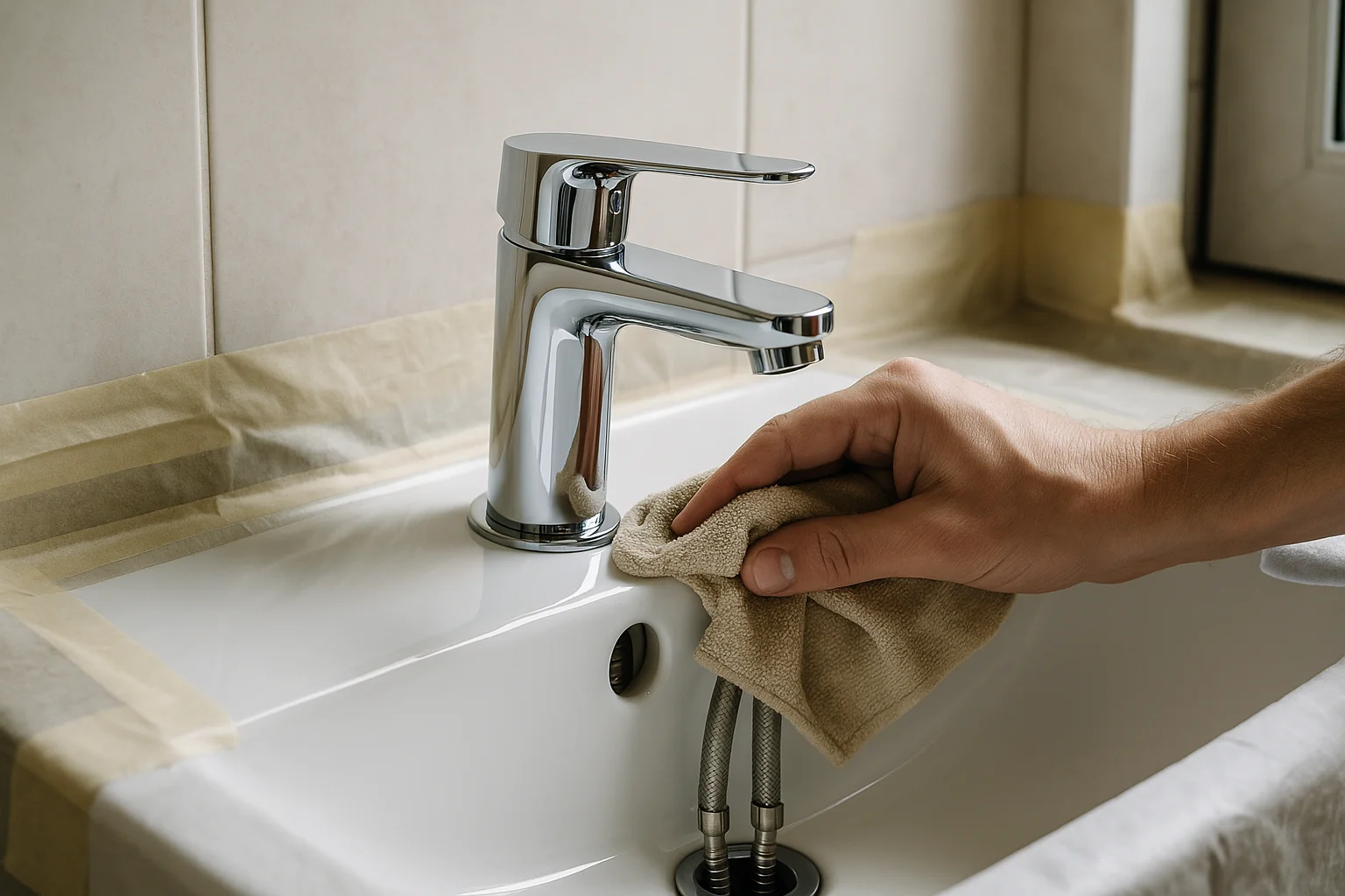 Remplacer un robinet mitigeur de lavabo sans casse