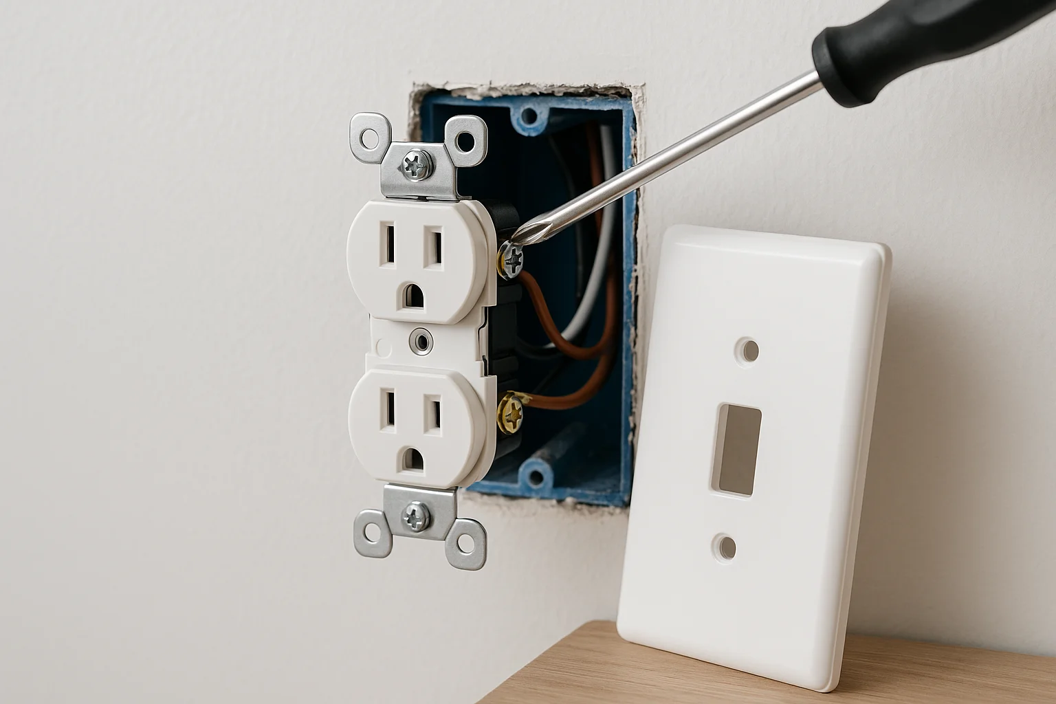Remplacer une prise électrique murale en sécurité